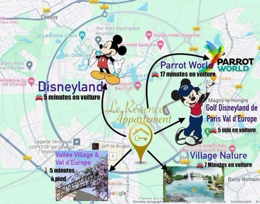 Le Regence, Terrasse, Serris Disney Екстериор снимка